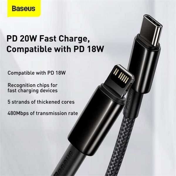 Baseus Display Fast Charging Data Cable Type-C To Type-C 100W 1m Black ...