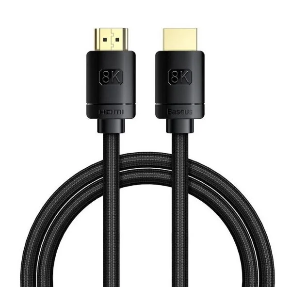 Baseus High Definition Series HDMI 8K to HDMI 8K Adapter Cable 2m Black CAKGQ-K01 - Image 3