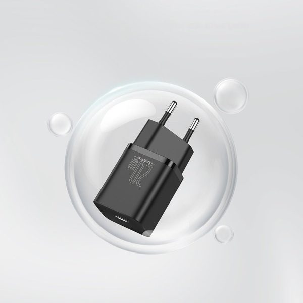 Baseus 25w Charger Adapter Super Si 1C fast wall charger  black EU  CCSP020101 - Image 2