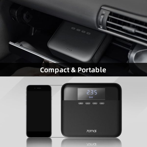 70mai Car Air Compressor Lite 70mai Portable Electric Car Air Pump Mini compressor Tire Inflator - Image 4
