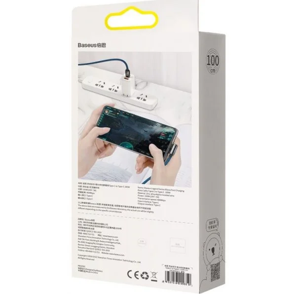 Baseus CATLCS-01 Legend Series Elbow Fast Charging Data Cable Type-C to Lightning For Iphone PD 20W 1m Black - Image 6