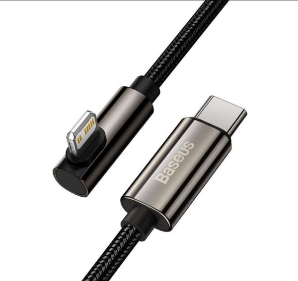Baseus CATLCS-01 Legend Series Elbow Fast Charging Data Cable Type-C to Lightning For Iphone PD 20W 1m Black - Image 5