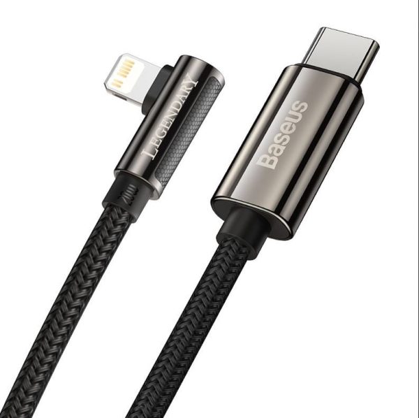 Baseus CATLCS-01 Legend Series Elbow Fast Charging Data Cable Type-C to Lightning For Iphone PD 20W 1m Black - Image 4