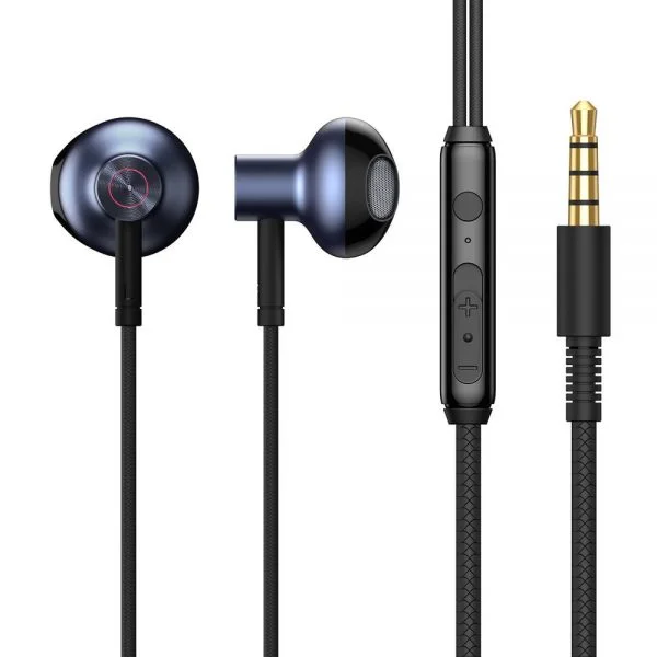Baseus Encok 3.5mm Wired Earphone H19 Black NGH19-01 -  3 months Replacement Guarantee - Image 1