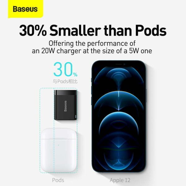 Baseus Super Si Pro Quick Charger 1C 20W CN Black CCSUPP-A01 - 3 Months Replacement Warranty - Image 11