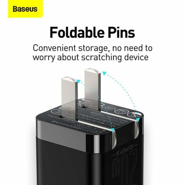 Baseus Super Si Pro Quick Charger 1C 20W CN Black CCSUPP-A01 - 3 Months Replacement Warranty - Image 10