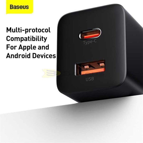 Baseus 30W Quick Charger Super Si Pro  C+U  CN Black CCSUPP-C01 -3 Months Replacement Warranty - Image 7