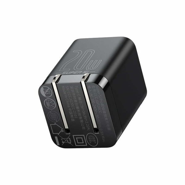 Baseus Super Si Pro Quick Charger 1C 20W CN Black CCSUPP-A01 - 3 Months Replacement Warranty - Image 8