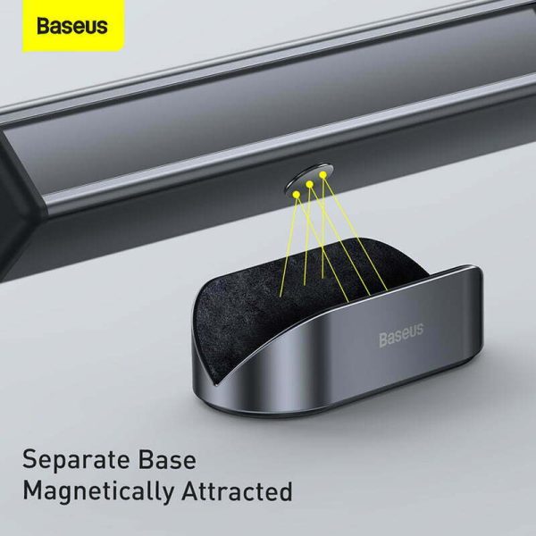BASEUS Square Bar Temporary Parking Number Plate Phone Number Holder with Base Black CNFT000001 - Image 2