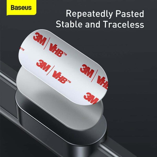 BASEUS Square Bar Temporary Parking Number Plate Phone Number Holder with Base Black CNFT000001 - Image 12