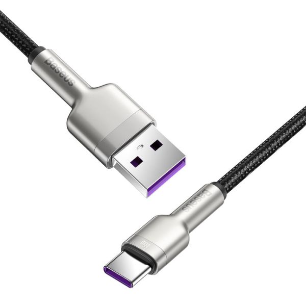 Baseus Cafule Series Metal power bank  Short Data  Cable  USB to Type-C 66W 0.25m  Black CAKF000001 - Image 7