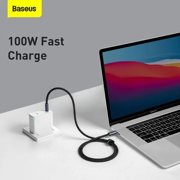 Baseus Thunderbolt 4 USB4 Full-Featured 8K Video 40Gbps Premium Cable Type-c to Type-c 100W 1M P10311803111-00 - Image 2