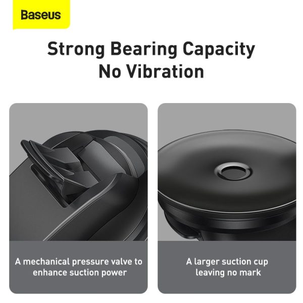 Baseus Easy Control Clamp Car Mount Holder Air Outlet Version Black SUYK000101 - Image 5