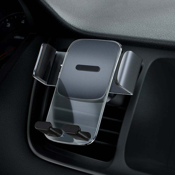 Baseus Easy Control Clamp Car Mount Holder Air Outlet Version Black SUYK000101 - Image 3