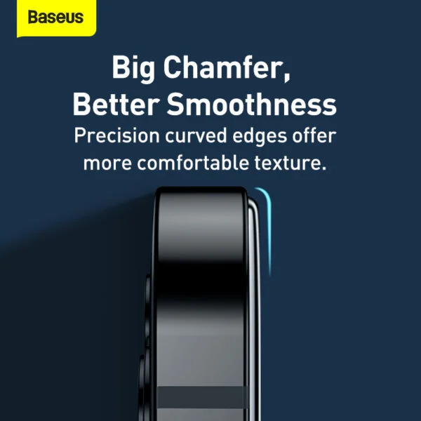 Baseus Full-glass Tempered Glass Film For iPhone 13mini 5.4inch 2021 2pcs pack With Pasting Artifact  Black SGQP010001 - Image 2