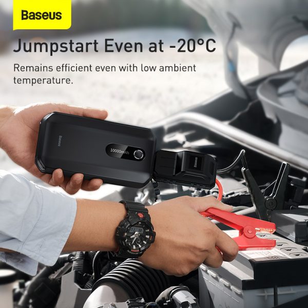 Baseus Super Energy Air Car Jump Starter 10000mAh Peakcurrent 1000A Black - Image 4