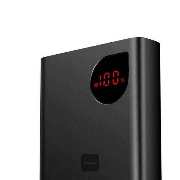 Baseus Adaman Metal Digital Display Quick Charge Power Bank 10000mAh 22.5W Black PPAD000001 - Image 2