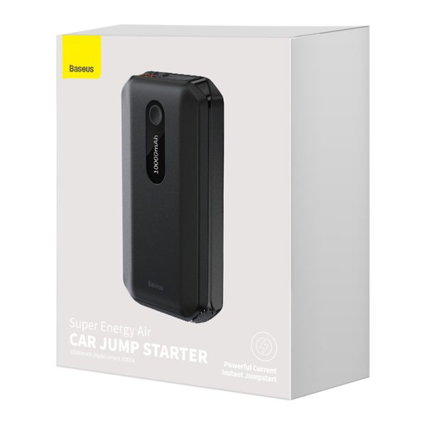Baseus Super Energy Air Car Jump Starter 10000mAh Peakcurrent 1000A Black - Image 2