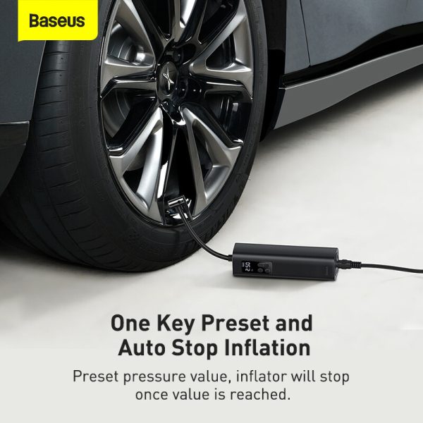 Baseus Super Mini Inflator Pump Car Air Compressor 12V CRCQ000001 - Image 3