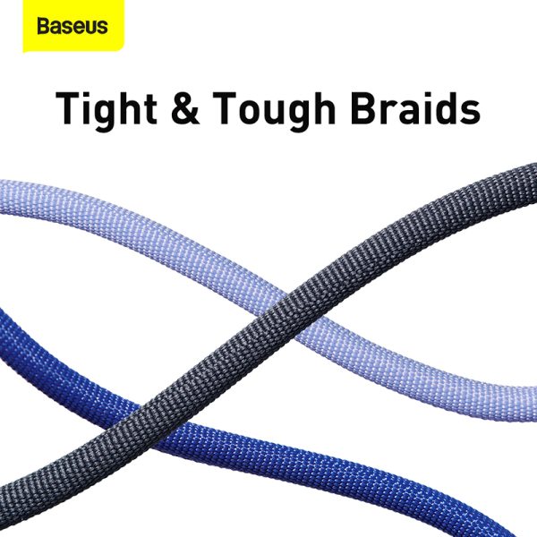 Baseus Type-C to Type-C 100W Crystal Shine Series Fast Charging Data Cable  1.2m Black CAJY000703 - Image 5