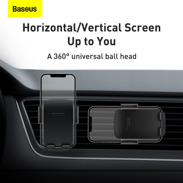 Baseus Car Mount Holder Easy Control Pro Clamp Air Outlet Version Black SUYK010101 - Image 5