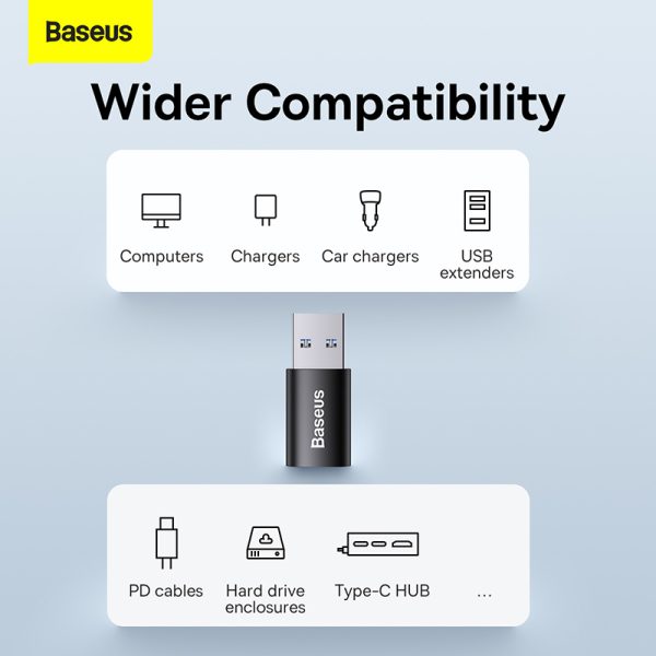 Baseus Ingenuity Series Mini OTG Adaptor USB 3.1 to Type-C Blue ZJJQ000103 - Image 8