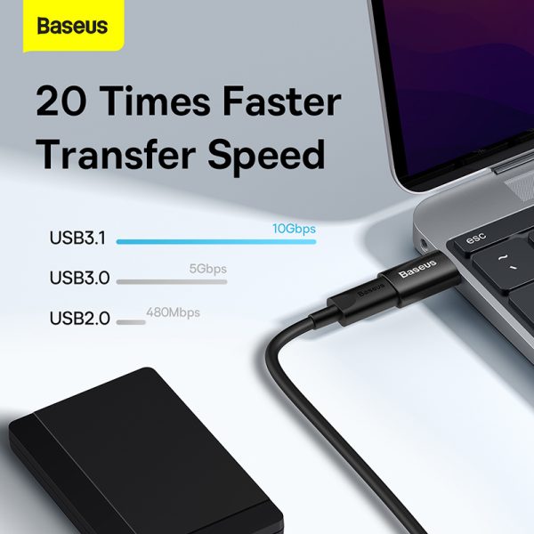Baseus Ingenuity Series Mini OTG Adaptor USB 3.1 to Type-C Blue ZJJQ000103 - Image 7