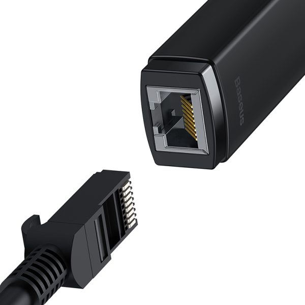 Baseus Hub Lite Series Ethernet Adapter Type-C to Gigabit RJ45 LAN Port 1000Mbps Black WKQX000301 - Image 4