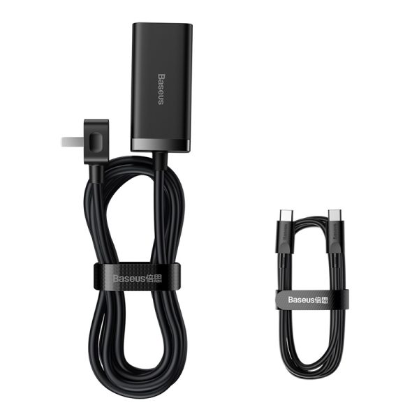Baseus GaN Charger GaN3 Pro Desktop Fast Charger 2U 2C 100W CN Black CCGP000001 - Image 3