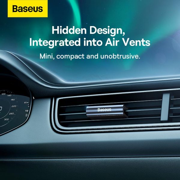 Baseus Car Air Freshener  Graceful Car Fragrance Lite Dark 120Days Long Time Scent Alpine green CNZX010006 - Image 2