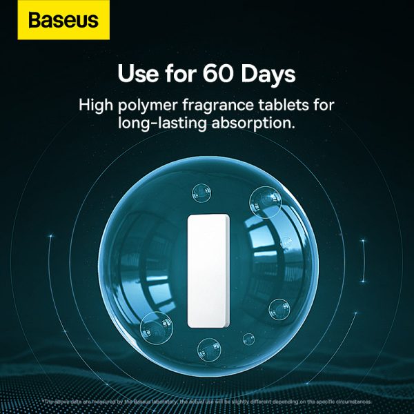 Baseus Car Air Freshener  Graceful Car Fragrance Lite Dark 120Days Long Time Scent Alpine green CNZX010006 - Image 4