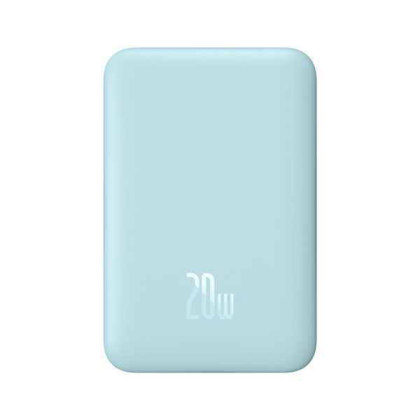 Baseus Magsafe 10000mAh Magnetic Wireless Fast Charge Power Bank 20W With 60W Type-C Cable  -Blue PPCX030003 - Image 2