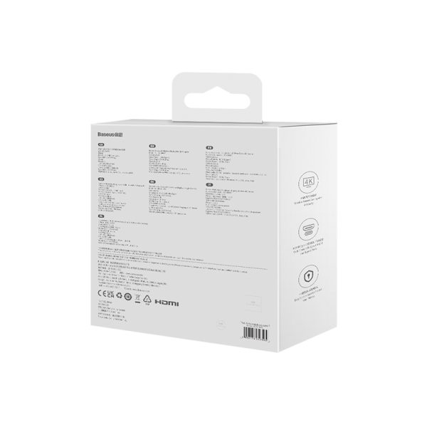 Baseus Display Dongle  4K Wireless  Adapter Grey WKGQ050013 - Image 3