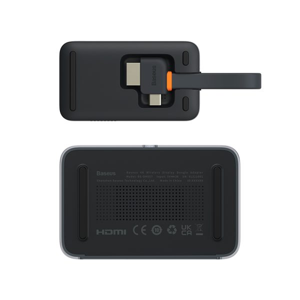 Baseus Display Dongle  4K Wireless  Adapter Grey WKGQ050013 - Image 4