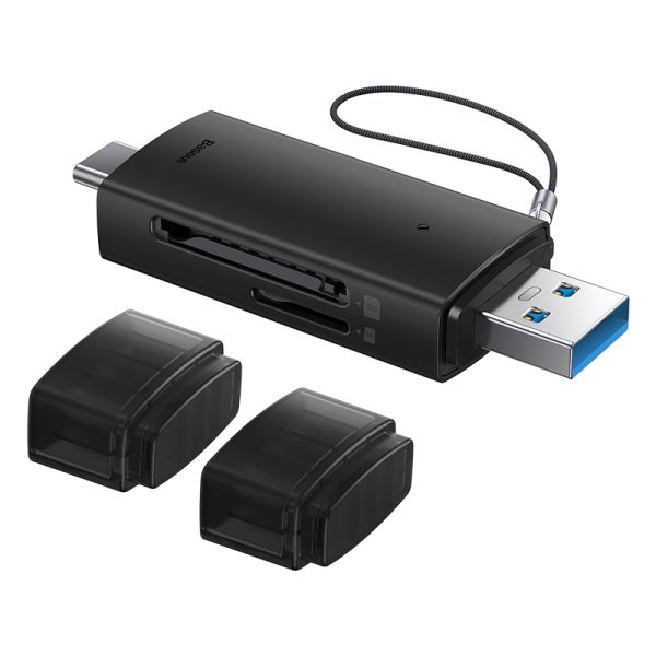 Baseus Card Reader AirJoy Series Dual Read 3.0  Output USB-A  & Type-C to SD TF Card Reader WKQX070301 - Image 3