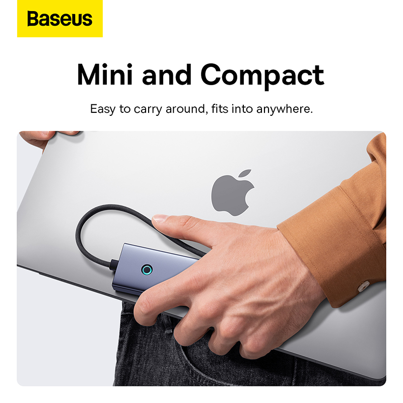 Baseus Type C Hub 6 Port Multi Functional Hub UltraJoy Series HDMI4K 30@Hz Rj45 USB 3.0 3X PD 6 In 1 Hub B00052802811 00 1