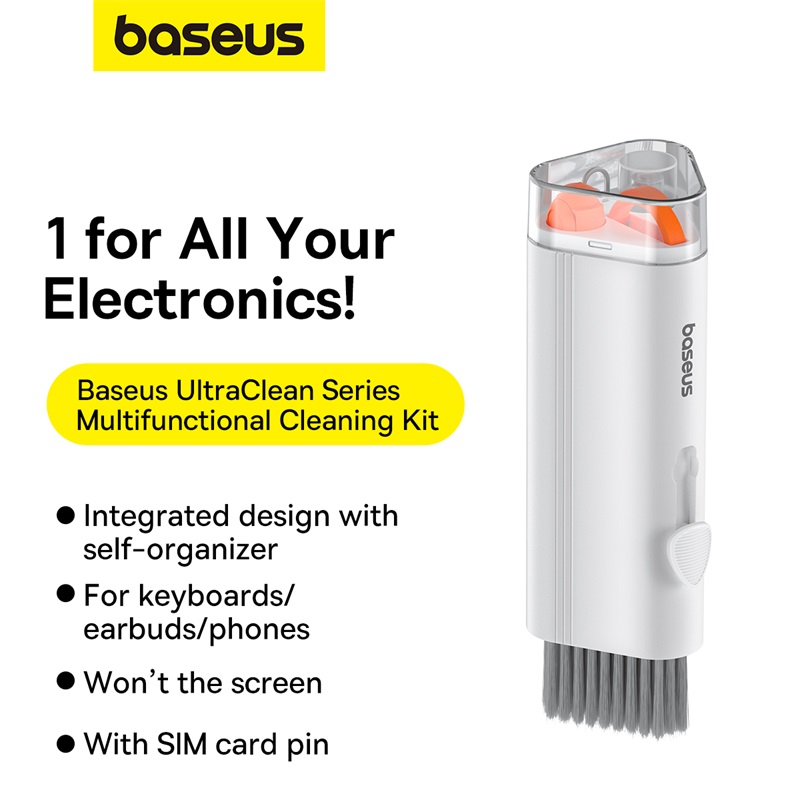 Baseus Brush Ultra Clean Series Multifunctional Cleaning Kit Moon White