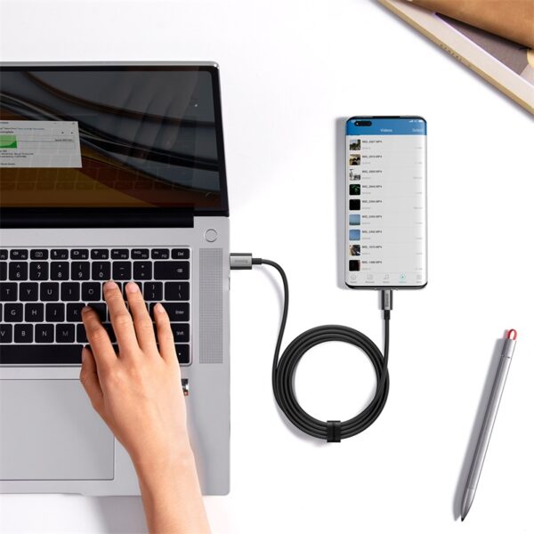Baseus Cable USB To Type-c 100W Superior Series Fast Charging Data Cable  1m Cluster Black P10320102114-00 - Image 3
