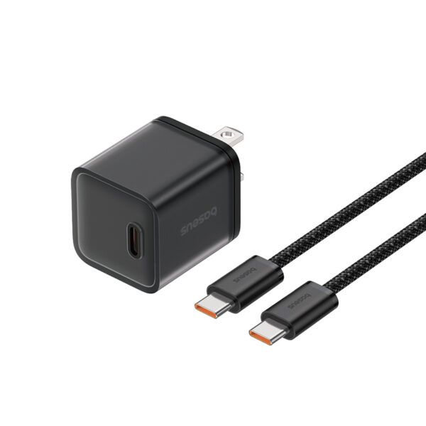 Baseus Charger 20W GAN5S For Apple 15 Pro Max 15 Pro 15 With Type-c to Type-c Cable -P10162501113-02 - Image 2