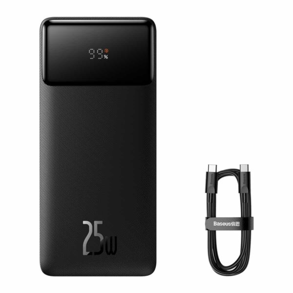 Baseus Power Bank Bipow 25W 20000mAh Super Fast Charging Power Bank With Type-c Cable PPBD020301 -  No Warranty - Image 2