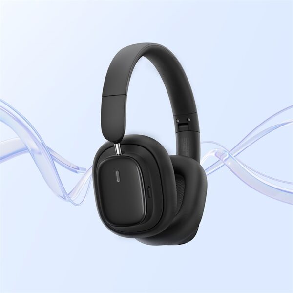 Baseus Headphone H1i 3D ANC 100H Playtime Bluetooth 5.3V Headphone - A00050402113-00 Black - Image 4