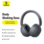 Baseus  Bass 35 Max Wireless Headphones 50Hrs Long Battery Life  Twilight Grey