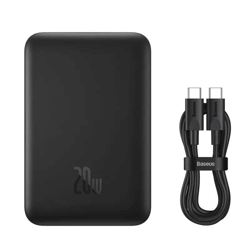 Baseus Magnetic Power Bank 20W 10000Mah Power Bank for Iphone 15 14 13 12 Series Android  Black P10059001113-00 - Image 8