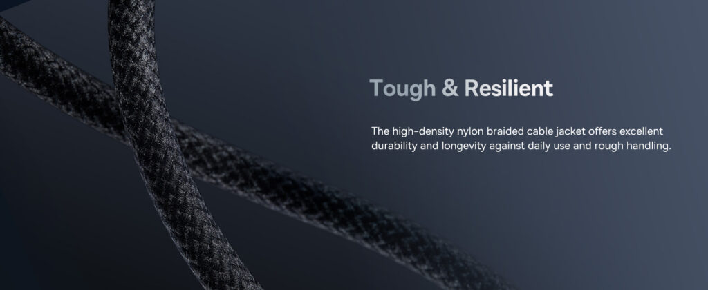 Baseus Thunderbolt Cable Crystal Shine USB3.2 Full Featured USB C to USB C Display Cable 100W 1.5m 20Gb Cluster Black P10318204111 00 10