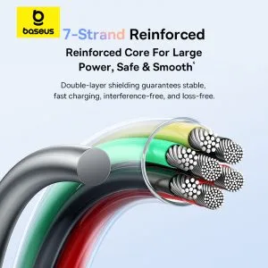 Baseus Cable 100W Type-c  to Type-c Discolor Series Fast Charging Data Cable 2M  Blue P10374902311-01