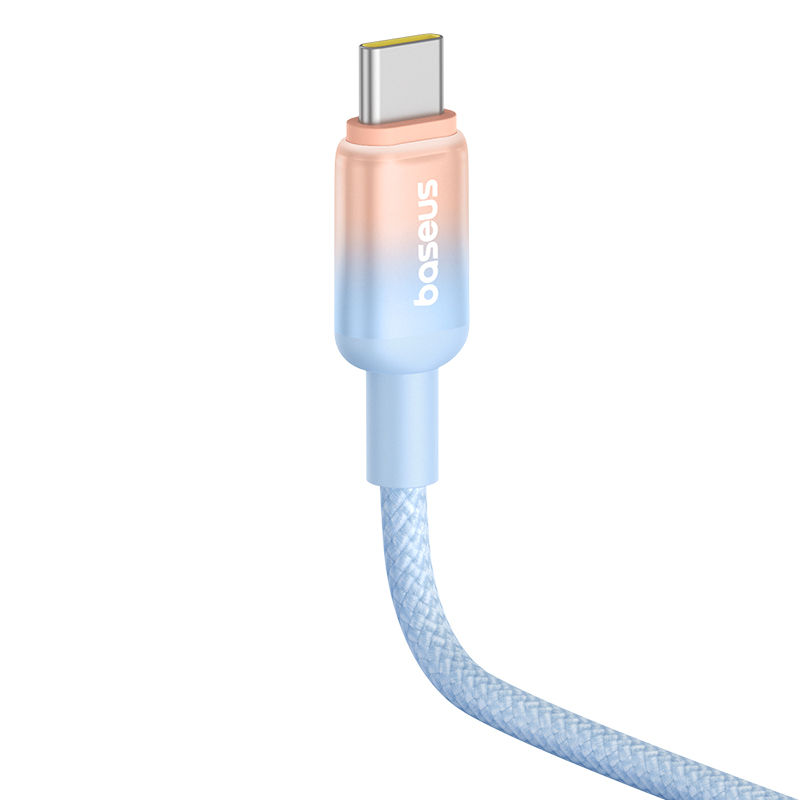 Baseus Cable 100W Type-c to Type-c Discolor Series Fast Charging Data Cable 1M Blue  P10374902311-00 - Image 2
