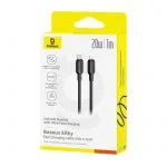 Baseus Cable For Iphone 14 13 12 11 Series Type-c to Lightning PD 20W Silky Series Fast Charging Black P10377700113-00 - Image 4