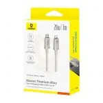 Baseus Cable For Iphone 14 13 12 Series  Titanium Alloy PD 20W Type-c to Lightning Data P10378101G21-00 - Image 4