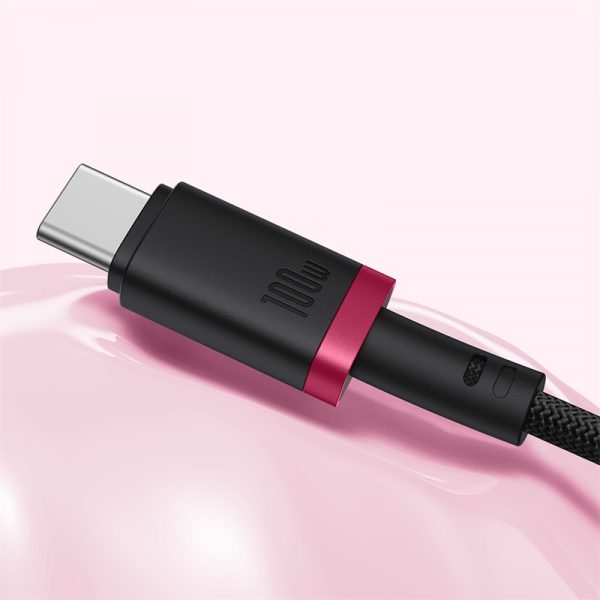 Baseus Cable PD 100W For Iphone 15 16 Series Samsung Google Pixel Laptop Macbook Dura series Type-c to Type-c Cable Gold Black P10377803U01-00 - Image 3