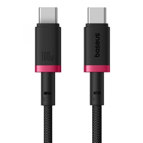 Baseus Cable PD 100W For Iphone 15 16 Series Samsung Google Pixel Laptop Macbook Dura series Type-c to Type-c Cable Gold Black P10377803U01-00 - Image 2